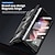 cheap Samsung Cases-Phone Case For Samsung Galaxy Z Fold 5 Z Fold 4 Z Fold 3 Full Body Case and Screen Protector Full Body Protective Camera Lens Protector Transparent Tempered Glass PC Metal