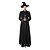 abordables Déguisements de couple et de groupe-Cosplay Sorcière démoniste Déguisements de couple Homme Femme Cosplay de Film Cosplay Fête costumée Noir Robe Chapeau Carnaval Mascarade La Saint-Valentin Polyester