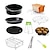 cheap Grills &amp; Outdoor Cooking-9pcs/Set 6/7 / 8 Inches Air Fryer Accessories Pizza Tray Grill Toast Rack Steam Rack Insulation Pad 3.2QT-5.8QT