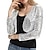 cheap Wedding Guest Wraps-Women‘s Wrap Bolero Shrug Coats / Jackets Formal Style Sparkle &amp; Shine Long Sleeve Sequined Fall Wedding Wraps With Glitter For Party Evening Spring &amp;  Fall