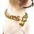 olcso Nyakörvek, hámok és pórázok kutyáknak-14 mm-es új rozsdamentes acél kiképző p lánc kutyalánc 18k arany csiszolt kubai lánc kisállat kutya nyakörv nyaklánc