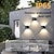 cheap Outdoor Wall Lights-LED Outdoor/Indoor Wall Light 2 LEDs 12W 6000K White  3000K Warm White Wall Lighting LED with Adjustable Beam Angle IP65 Waterproof 1000lm AC85-265V