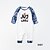 cheap Pajamas-Family Pajamas Cotton Letter Home Blue Long Sleeve Daily Matching Outfits