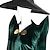 cheap Movie &amp; TV Theme Costumes-Magician Magic Harry Minerva McGonagall Dress Hat Masquerade Men&#039;s Women&#039;s Movie Cosplay Cosplay Green Carnival Masquerade Dress Hat