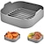 abordables Barbecue et cuisine extérieure-Nouvelle friteuse à air plaque de gril en silicone tampon en silicone multifonctionnel friteuse à air pot en silicone