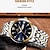 cheap Digital Watches-Men Quartz Watch Calendar Waterproof Noctilucent Day Date Stainless Steel Watch