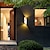 voordelige buiten wandlampen-15w outdoor weerbestendige wandlamp 10,9-inch moderne led wandlamp zwart goud/platina gegoten aluminium muur wassen lamp voor veranda tuin gang balkon landschap ac85-265v