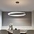 billige Ring &amp; Rund Design-60 cm led pendel 1-lys ring sirkel design dimbar aluminium malt finish luksuriøs moderne stil spisestue soverom 110-240v