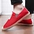 cheap Men&#039;s Slip-ons &amp; Loafers-Men&#039;s Loafers &amp; Slip-Ons Slip-on Sneakers Cloth Loafers Casual Daily Canvas Loafer Black Red khaki Slogan Spring Fall