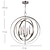 abordables Suspension-45cm suspension lanterne design suspension métal galvanisé finitions peintes led 220-240v