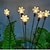 tanie Światła ścieżki i latarnie-Słoneczne oświetlenie ogrodowe oświetlenie led dekoracja zewnętrzna oświetlenie krajobrazowe migocząca gwiazda chsirma drzewo oświetlenie ogrodowe trawnik ogród romantyczny wystrój światło słoneczne