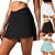 preiswerte Sportkleid &amp; Röcke-Damen Tennisrock Golfrock Yoga Rock Seitentaschen 2 in 1 Bauchkontrolle Kolbenheber Rasche Trocknung Hoher Taillenbund Yoga Fitness Fitnesstraining Laufrock Unten Schwarz Weiß Grün Sport Sportkleidung