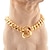 cheap Dog Collars, Harnesses &amp; Leashes-10mm Small and Medium Pet Dog Chain Stainless Steel Titanium Steel Gold Cuban Chain Dog Collar Necklace Cat Chain