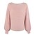 cheap Sweaters-Women&#039;s Pullover Sweater Jumper Jumper Crochet Knit Knitted Crew Neck Pure Color Outdoor Daily Stylish Casual Winter Fall Black Pink S M L