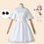 cheap Anime Costumes-Inspired by Cosplay Anya Forger Anime Cosplay Costumes Japanese Cosplay Suits Dress Bow Headwear For Women&#039;s Girls&#039;