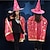 abordables Jouets &amp; Jeux-Enfants festival costumes étoile assistant sorcière cape cape robe avec chapeau pointu cosplay accessoires fête d&#039;anniversaire mardi gras accessoire