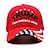 cheap Men&#039;s Hats-Men&#039;s Couple&#039;s Baseball Cap Black Red &amp; White National Flag Casual / Daily