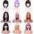 billige Syntetiske trendy parykker-syntetiske korte parykker med smell rett bob parykker for kvinner rosa rød svart lolita cosplay parykker naturlig hår varmebestandig parykk