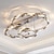 economico Lampade e ventilatori da soffitto-Plafoniera 80 cm led cristallo acciaio inox design art galvanica moderna 220-240v