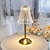 billige Indendørsbelysning-krystal bordlampe nordisk stil nederdel modellering soveværelse dekoration kreativ atmosfære, natlampe, genopladelig, tre gear dæmpning, usb strømforsyning