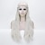 abordables Pelucas de personajes de películas-Peluca de Cosplay de Halloween para Reina Dragón Fantasía Larga Onda Rubio Platino