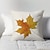 billiga blom- och växtstil-enkla blad 4 st kuddfodral, rustikt fyrkantigt traditionellt klassiskt bomull / faux linne hem soffa dekorativ utomhuskudde för soffa bäddsoffa