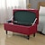 abordables Housse de pouf-Housse de pouf rectangulaire en jacquard bordeaux avec rangement, housse de banc ottoman pliable, housse de repose-pieds pour chambre à coucher, salon