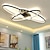 cheap Dimmable Ceiling Lights-90 cm Dimmable Flush Mount Lights PVC Modern Style Classic Stylish Black Modern Nordic Style 110-240 V