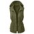 cheap Vests-Women&#039;s Hooded Military Anorak Safari Utility Drawstring Cargo Vest Winter Jacket Trench Coat Top Outdoor Thermal Warm Windproof Multi-Pockets Army Green Pink Black Fishing Climbing Traveling
