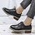 cheap Women&#039;s Oxfords-Women&#039;s Oxfords Daily Solid Colored Block Heel Round Toe Casual Minimalism PU Leather Lace-up Black Red