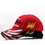 billige Hatter til herrer-Herre Par Baseballcaps Svart Rød Nasjonalflagg Fritid / hverdag