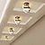 זול אורות תקרה ניתנים לעמעום-24 ס&quot;מ פנסי תקרה חצי סומק בגימורים צבועים במתכת led בסגנון נורדי 3000/6000k 110-120v 220-240v