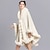 cheap Faux Fur Wraps-White Faux Fur Women‘s Wrap Cape Elegant Casual Daily Long Sleeve Polyester Wedding Wraps With Pure Color For Wedding Spring