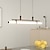 cheap Line Design-80cm LED Pendant Light Modern Line Design   Chain Adjustable Hanging Lamp for Kitchen Dining Living Room Black and Gold 110-120V 220-240V