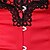 cheap Corsets-Corset Women&#039;s Corsets Trachtenmieder Christmas Halloween Wedding Party Birthday Party Plus Size Black Red Black White Sexy Country Bavarian Hook &amp; Eye Lace Up Classic Tummy Control Push Up Solid