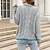 cheap Sweaters-Women&#039;s Pullover Sweater Jumper Cable Knit Knitted Crew Neck Pure Color Outdoor Daily Stylish Casual Fall Winter Orange Gray S M L / Long Sleeve / Holiday / Regular Fit / Going out