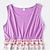 cheap Dresses and Jumpsuits-Mommy and Me Dresses Geometric Daily Blue Light Purple Sleeveless Maxi Mommy And Me Outfits Casual Matching Outfits