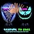 Недорогие Интеллектуальные огни-светодиодная маска hd с wifi bluetooth программируемая вечеринка на Хэллоуин косплей светящаяся маска маскарад новейшая