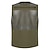 abordables Vestes-Gilet de pêche pour hommes gilet de randonnée été extérieur léger travail safari voyage photo gilet avec 16 poches respirant maille à séchage rapide polyester orchidée noir vert clair chasse