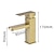 abordables Robinets de lavabo-robinet d'évier de salle de bain, finitions électrolytiques / peintes classiques en acier inoxydable ensemble central robinets de bain à un trou à une poignée