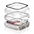baratos Capa Smartwatch-3 pacotes Estojo de relógio com protetor de tela Compatível com Apple Watch Series 8 7 41mm 45mm / Series 6 5 4 SE 40mm 44mm / Series 3 2 1 38mm 42mm Resistente a riscos Bling Diamond Áspero Vidro