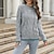 cheap Sweaters-Women&#039;s Pullover Sweater Jumper Cable Knit Knitted Crew Neck Pure Color Outdoor Daily Stylish Casual Fall Winter Orange Gray S M L / Long Sleeve / Holiday / Regular Fit / Going out