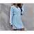 cheap Casual Dresses-Women&#039;s Sweater Dress Knit Dress Black Blue Pink Pure Color Long Sleeve Winter Fall Patchwork Modern V Neck Winter Dress Weekend Fall Dress 2022 S M L XL