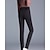 abordables Leggings-femme leggings doublés polaire leggings d&#039;hiver thermique chaud haute élasticité yoga fitness salle de sport collants de sport gris foncé noir noir foncé vêtements de sport / athlétique / athleisure