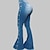 cheap Women&#039;s Jeans-Women&#039;s Jeans Bootcut Denim Side Pockets Wide Leg Full Length Black