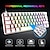 preiswerte Maus-Tastatur-Kombi-t60 mechanisches Tastatur- und Mausset 62 Tasten RGB 6400 dpi optische Gaming-Maus mit Pad für Gamer-Desktop-Laptop