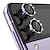 זול מגיני מסך ל-Samsung-סט 1 מצלמה עדשה מגן עבור סמסונג גלקסי S24 Ultra Plus Z Flip 5 Z Flip 4 זכוכית מחוסמת סגסוגת אלומיניום קשיחות 9H נוגד טביעות אצבעות יהלום עמיד לשריטות