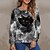 cheap Hoodies &amp; Sweatshirts-Women&#039;s Sweatshirt Pullover Print Active Streetwear Blue Purple Brown Cat 3D Daily Long Sleeve Round Neck