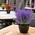 halpa Tekokasvit-1/6/12 kpl keinotekoista laventelia ulkona UV-kestäviä kukkia muovisia tekokukkia, tekokukkia tekokasveja ulkoikkunalaatikkoon ripustettava istutuskone kotikuistin kesäsisustus (violetti)