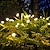 preiswerte Bodenlichter-Solar-Gartenleuchten für den Außenbereich Glühwürmchen-Leuchten LED-Wegleuchten im Freien wiegende wasserdichte Feuerwerksbeleuchtung für Hofgarten-Landschaftslampe 1x 2x